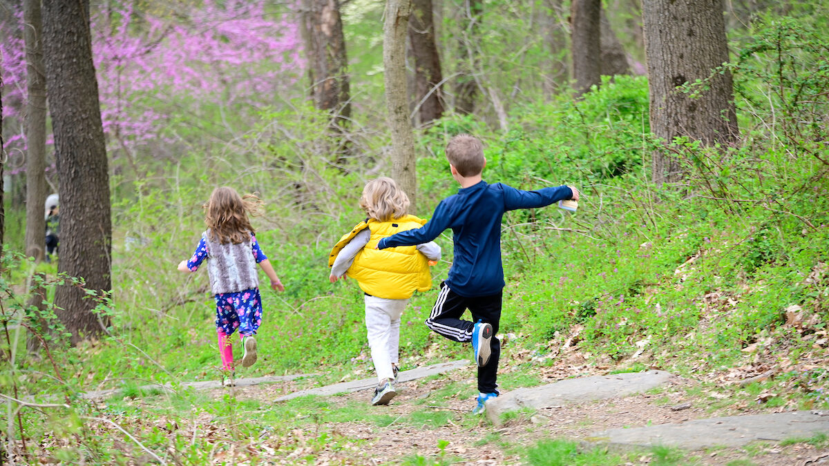 Families enjoy Earth Day at the Schuylkill Center for Environmental Education on April 23, 2022. 